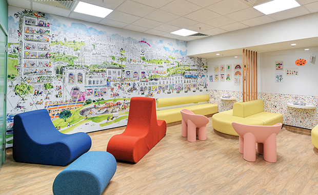 Transformation of Surgical Reception Area at the Royal Hospital for Children in Glasgow, Scotland