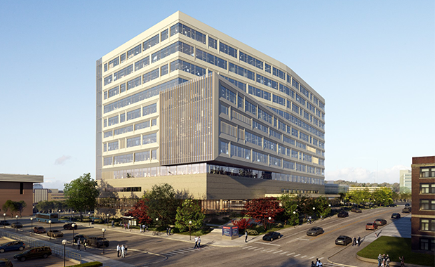 First Look at the D. Dan and Betty Kahn Health Care Pavilion at University of Michigan Health in Ann Arbor, Michigan